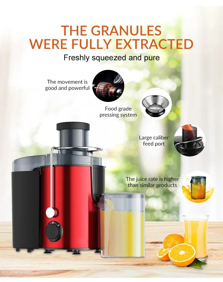 Juice Extractor Professional Juicer Machines Large Capacity caliber slag separation electric automatic multi-function juicer