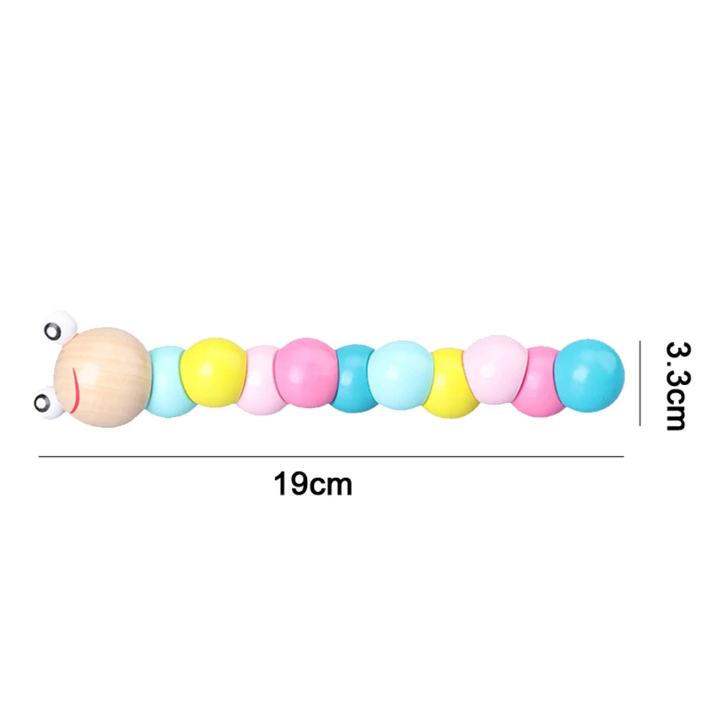 Rainbow Stacker Wooden Ring Educational Toy Kids Tower Stack Up Blocks Color Shape Game Baby Montessori Toys for Children Gifts