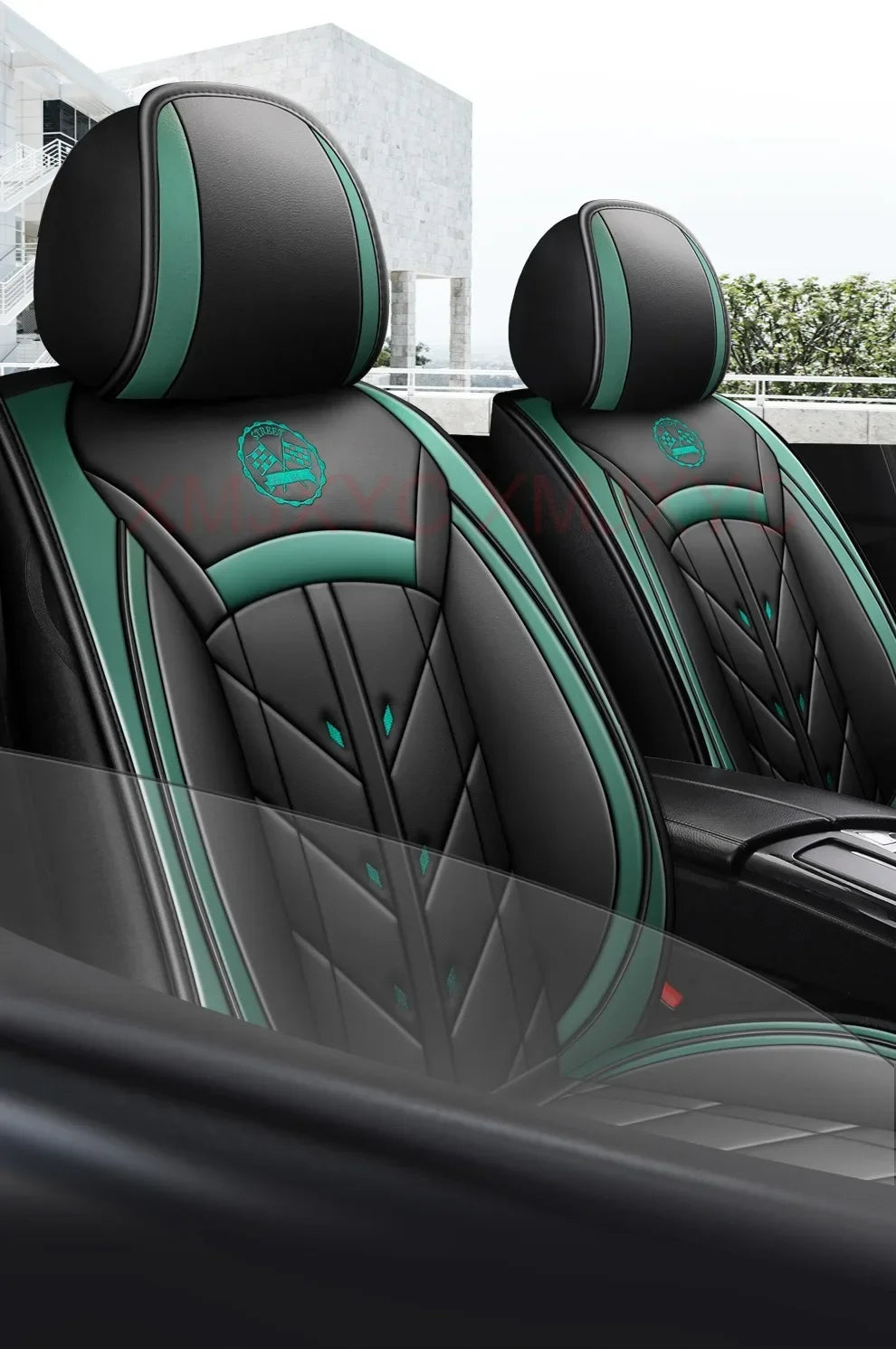 Universal Style Full Coverage Car Seat Cover for Ford Focus Mk4 Audi A6 4F W211 Skoda Kodiaq Clio 4 Car Accessories Pu Leather