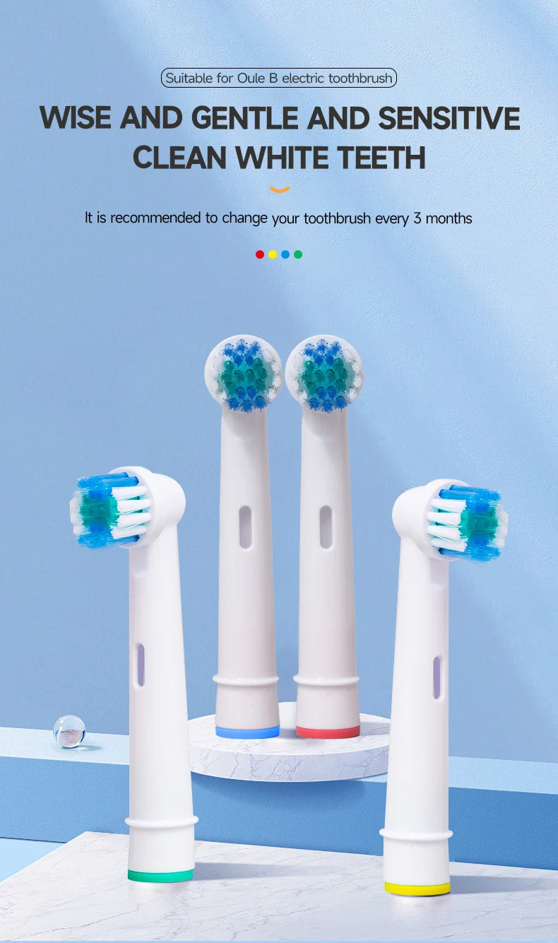 4/8pcs Replacement Brush Heads For Oral-B Electric Toothbrush Advance Power/Vitality Precision Clean/Pro Health/Triumph/3D Excel