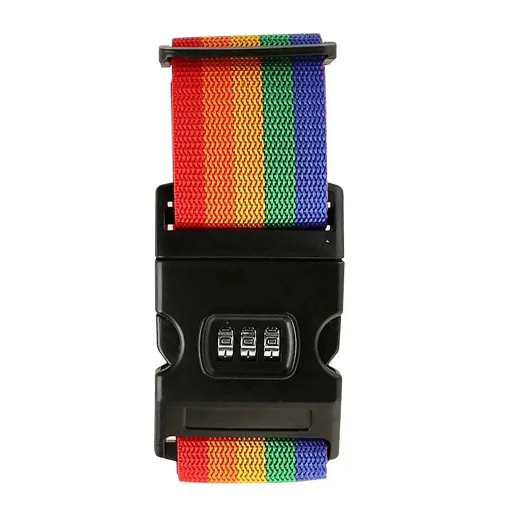 Adjustable Luggage One Word Packing Luggage Belt Portable Flexible Safe Travel Essential Luggage with Luggage Accessories