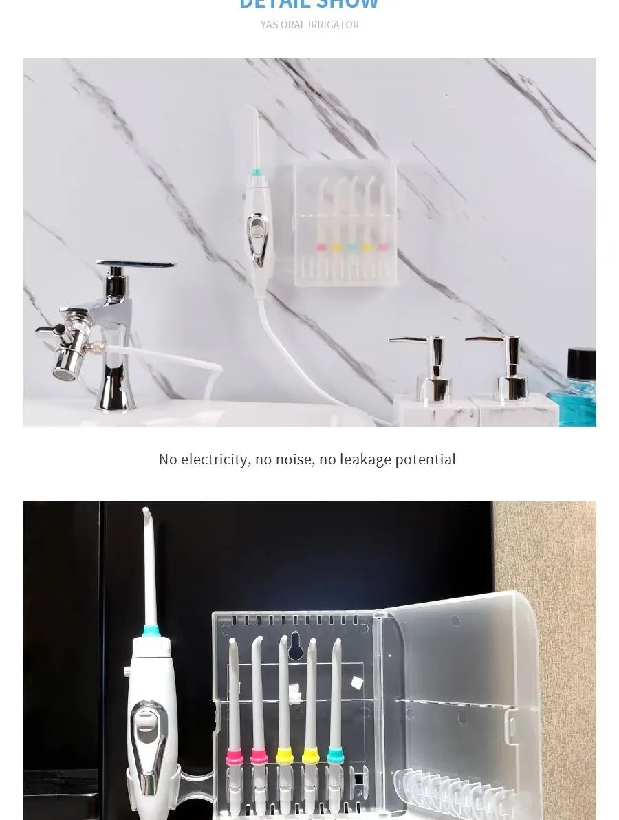 Faucet Oral Irrigator Water Jet For Cleaning Toothpick Teeth Flosser Dental Irrigator Implements Dental Flosser Tooth Cleaner