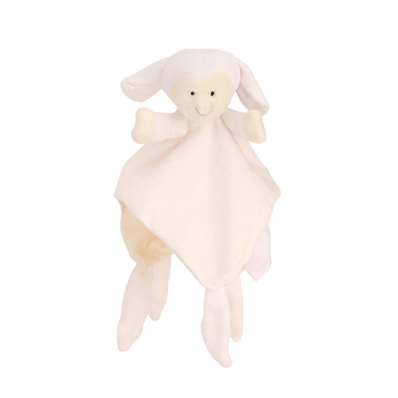 Baby Security Blanket Soft Plush Stuffed Animal Toys Infant Bibs Nursery Newborn Sleeping Dolls Cartoon Soother Appease Towel