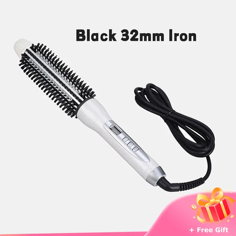 Hair Curler Hot Brush Hair Straightening Eectric Brush Curling Iron LCD Display Hair Styling Hair Styling Appliances 22/26/32mm