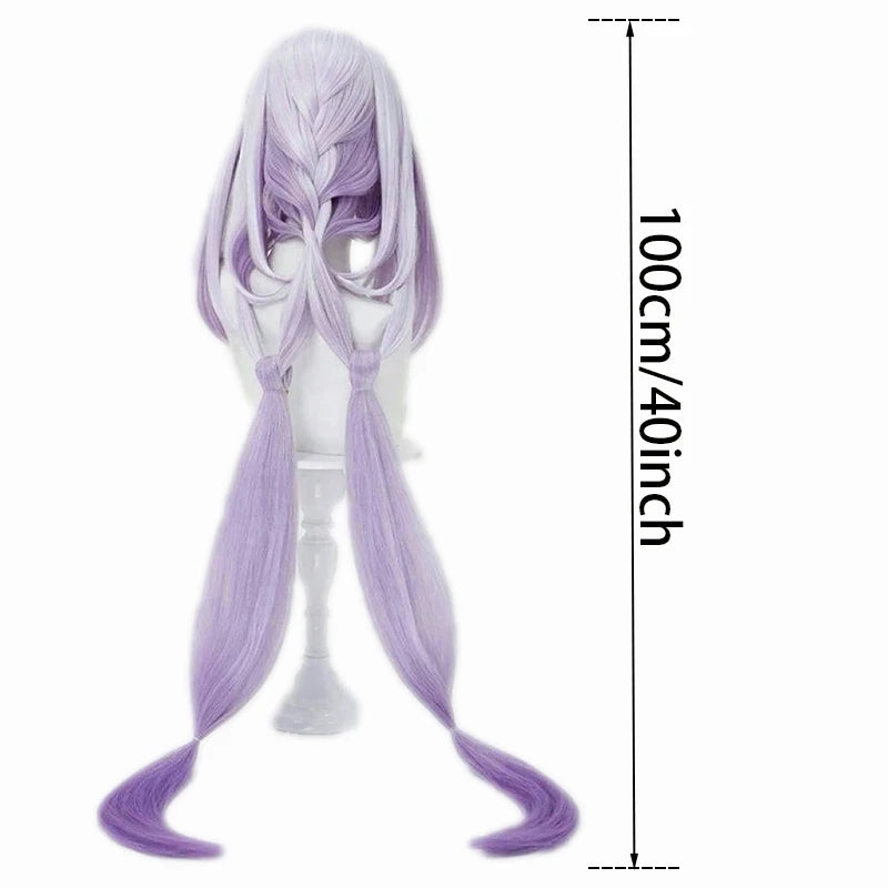 New Castorice Cosplay Synthetic Wig Halloween Christmas Role Playing Party Comic Exhibition Game Honkai Star Rail Long Ponytails