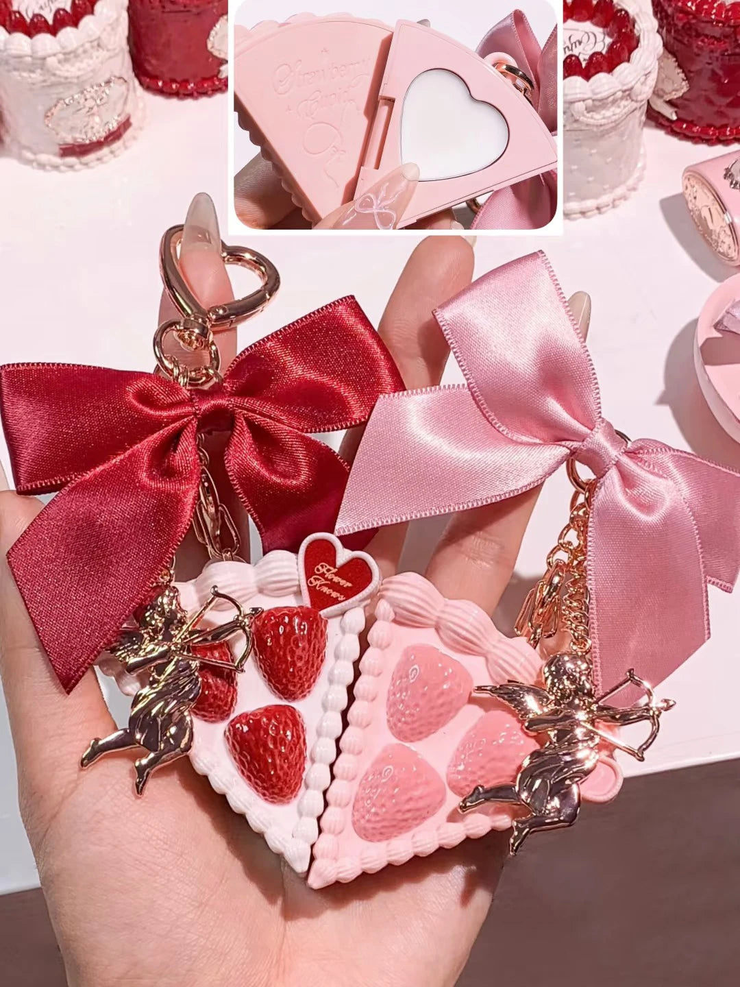 Flower Knows Strawberry Cupid Collection Solid Perfume Balm Pendant Perfumes For Men And Women Original