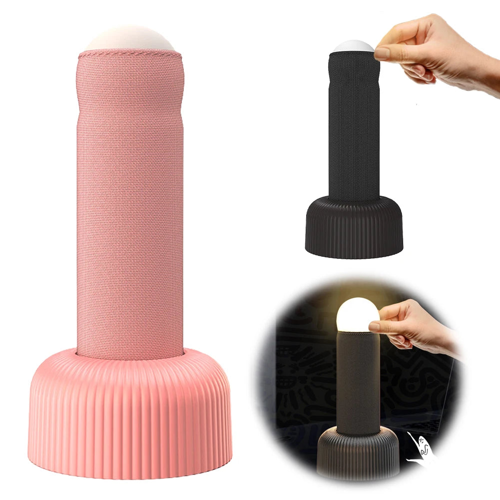 Funny Night Light for Adults Teens Babies Penis Shaped Desk Lamp Hand-pull Nursery Nightlight for Dorm Living Room Office