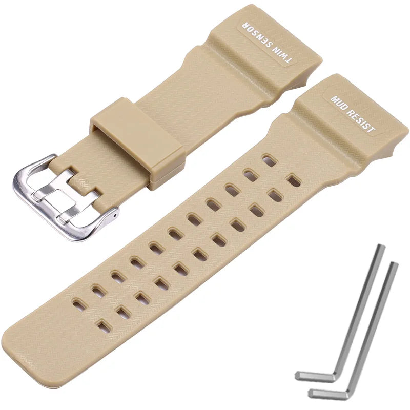 Watchband Accessories Resin Strap Suitable for Casio Mudmaster GG1000 GWG100 GSG100 Men Watch Band