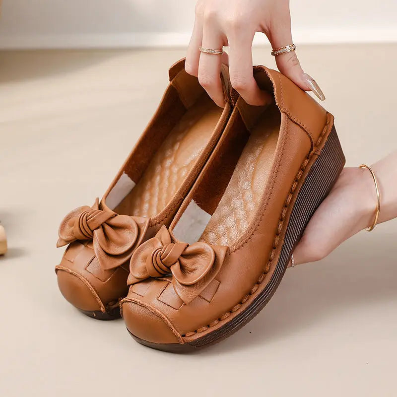 2025 New real leather ballet flats mixed colors moccasins women's slip on shoes luxury patchwork flats lady driving loafer woman