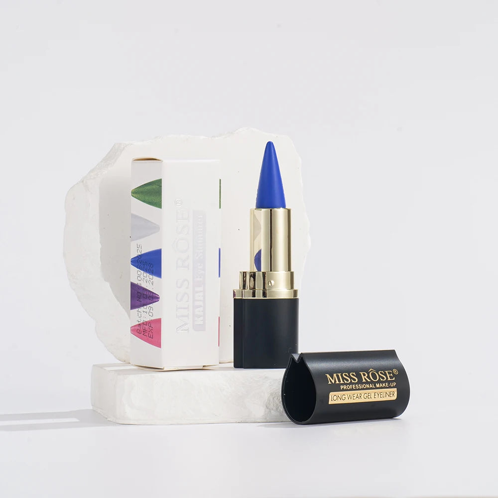 Miss Rose Matte Eyeliner Eyeshadow Lip Liner Set - 4 Shades Long-Lasting Smooth Glide for Halloween Party Makeup