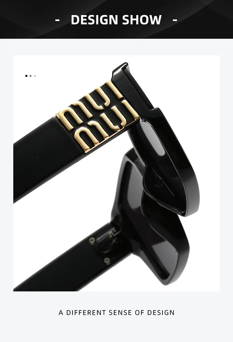 Fashion MM Designer Sunglasses for Women and Men Stylish Square Luxury Glasses Unisex Trend Vintage Shades UV400