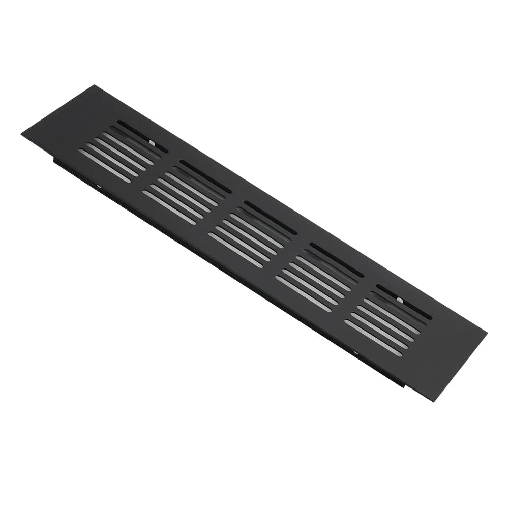 60mm Aluminium Rectangular Cabinet Wardrobe Air Vent Grille Ventilation Cover