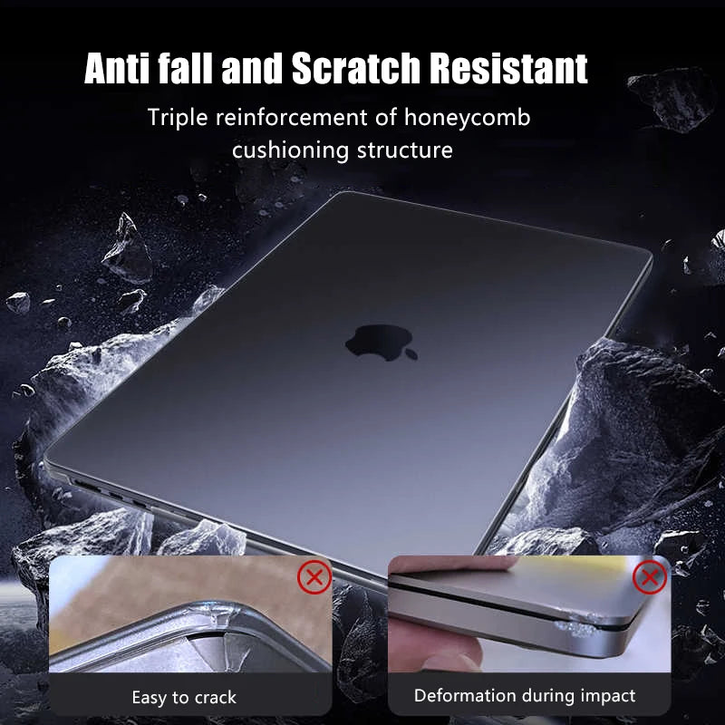 Ultra thin 2025 M4 Laptop Case For MacBook Air 13 15.3 13.6 Case M2 M3 Funda Macbook Pro 13 14.2 16.2 16 Case 2024 2023