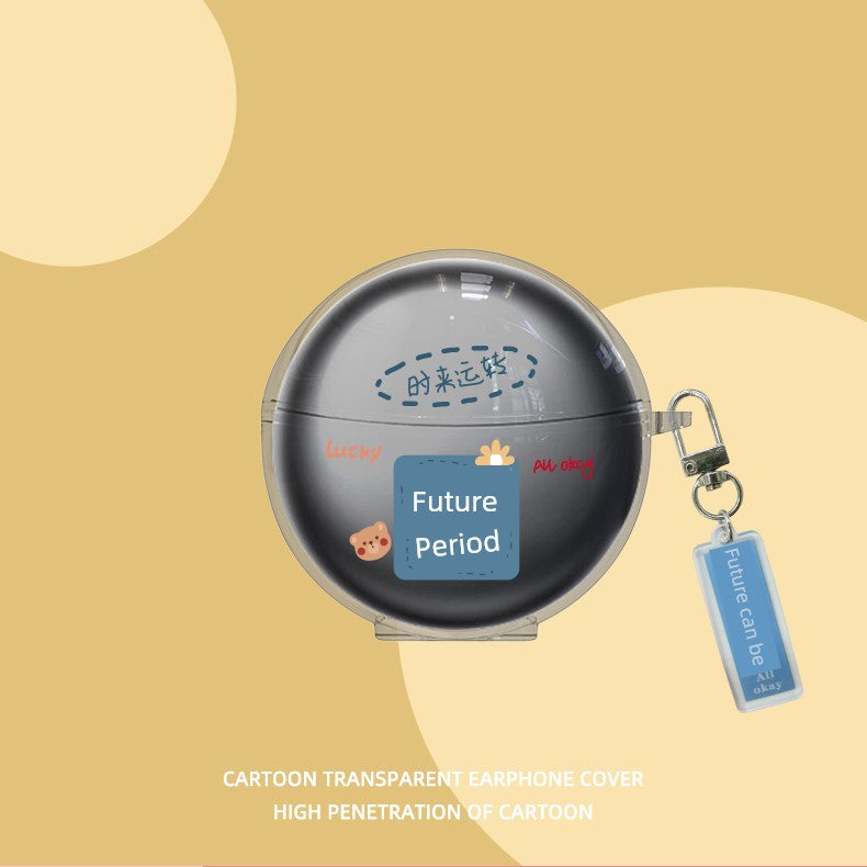 S6s Ultra Protective Case for Sanag Serena Small Nebula S6s Bluetooth Headphone Case New Arrival S6spro Transparent Silicone Earphone Case Pro Drop-Resistant Soft Case Cartoon Cute Female