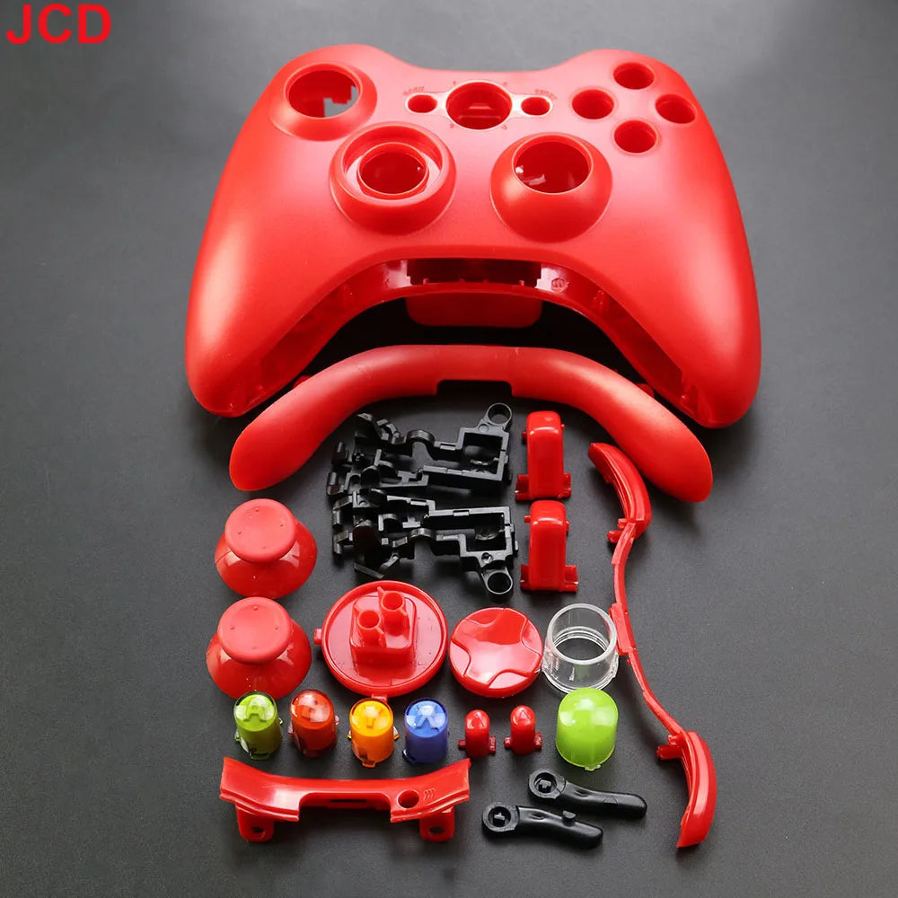 JCD Wireless Game Controller For XBox 360 Case Gamepad Protective Shell Cover Full Set With Buttons Analog Stick Bumpers