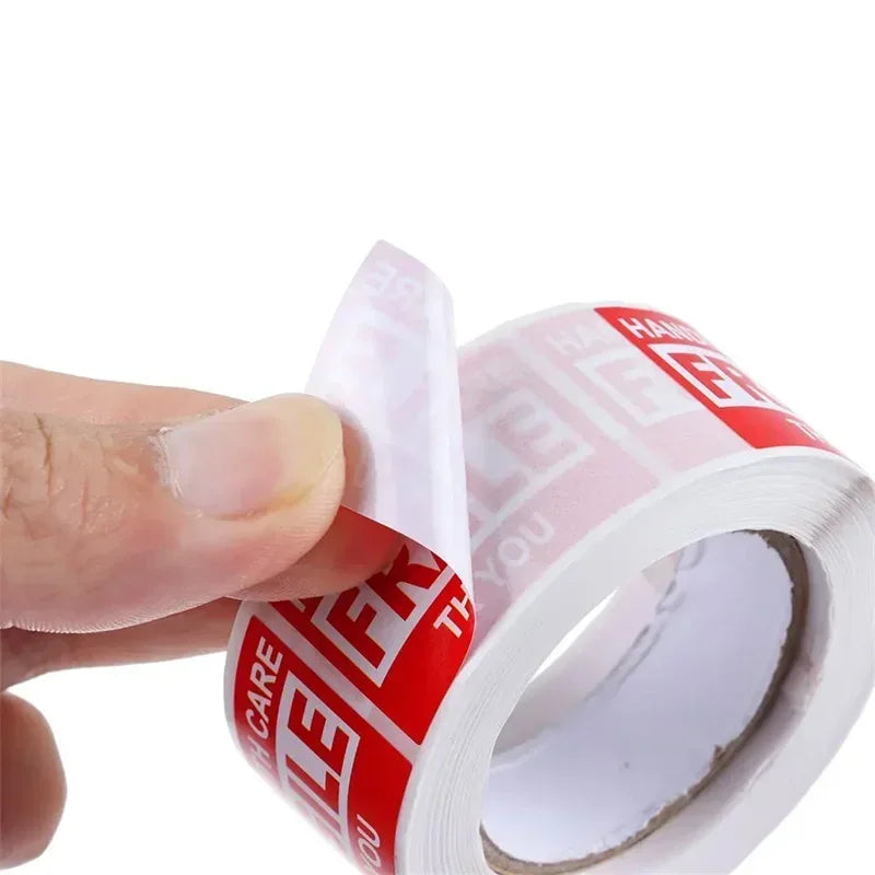 Fragile Warning Sticker 250PCS/Roll Shipping Labels Stickers For Delivery Glass Product Warning Labels Adhesive Mini Papers