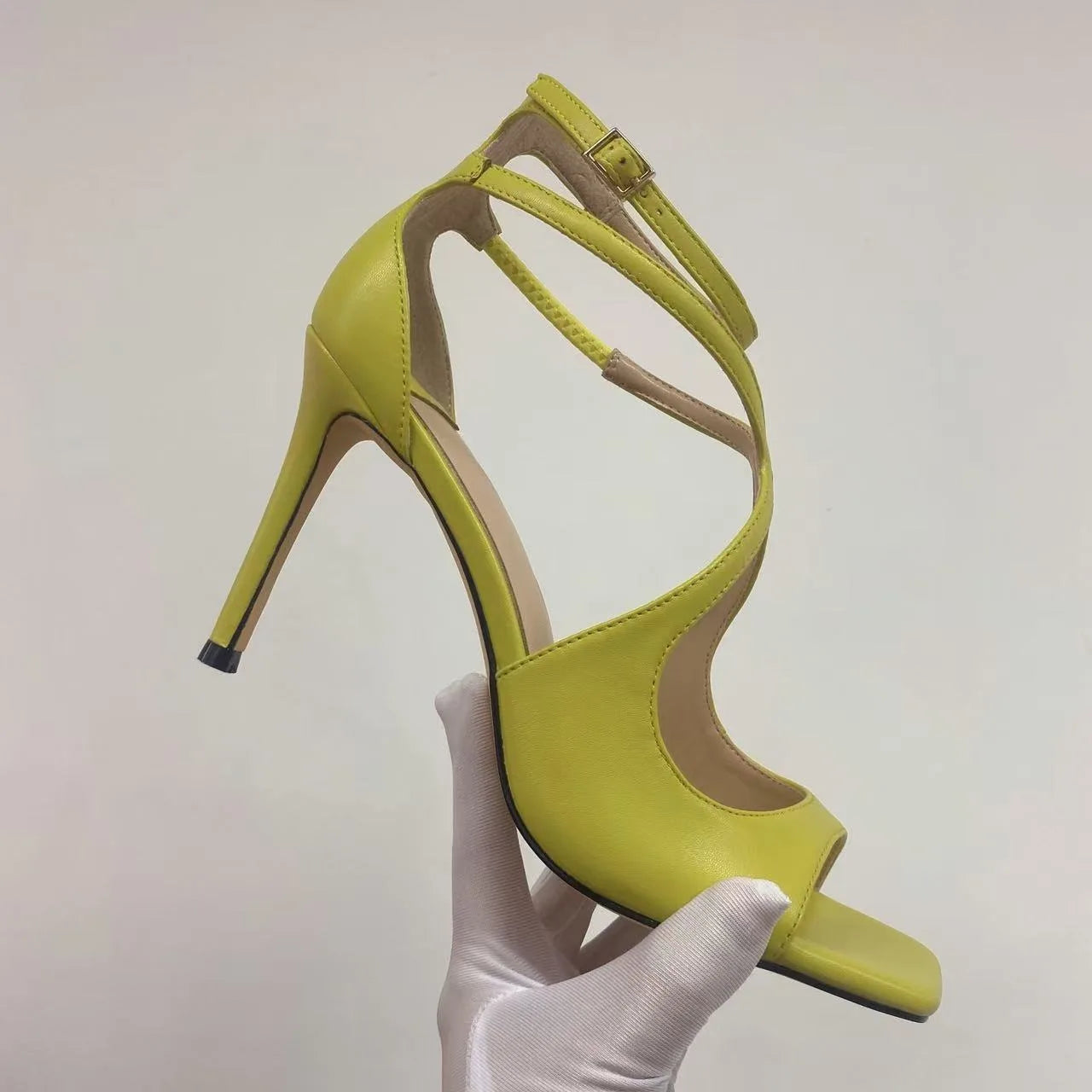 Summer New Fashionable High-heeled Women's Open Toed Sandals Dance Shoes Party Sexy 34-44 Large Women's Shoes