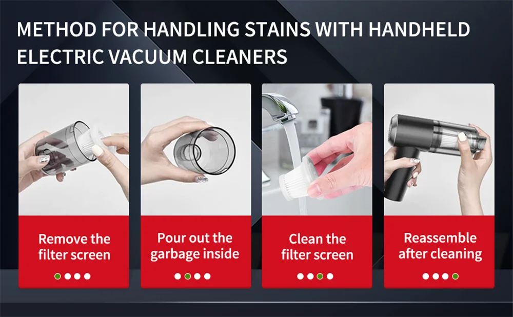 Portable Small Vacuum Cleaner For Multi Purpose Vehicles Small Household Pump Handheld Car Vacuum Cleaner