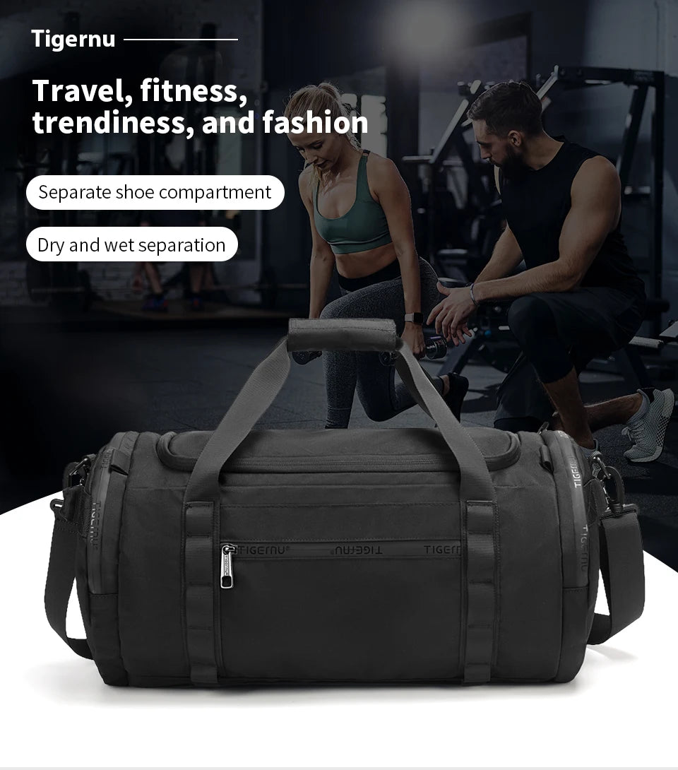 Tigernu Travel Bags For Men Gym Bag Waterproof Fitness Bag Men Outdoor Portable Bag Ultralight Yoga Sports Bag Handbag Crossbody