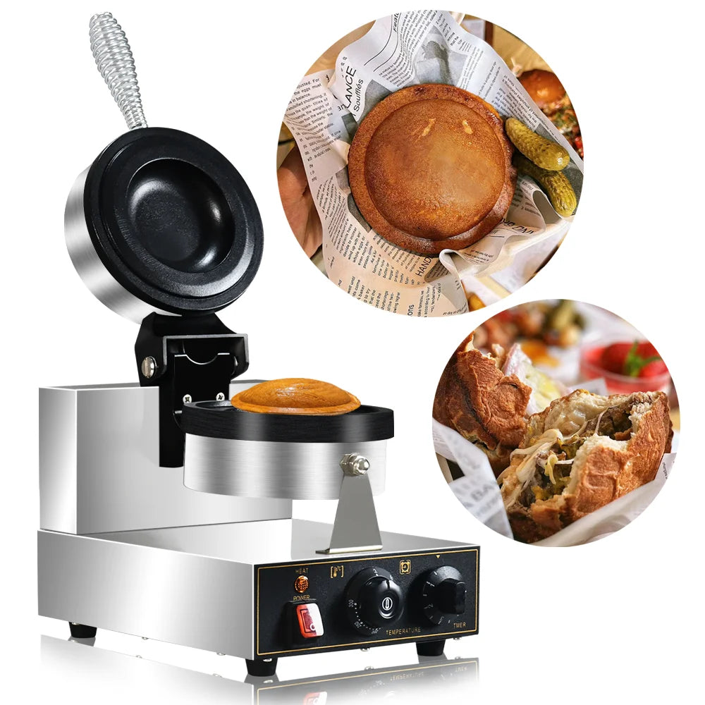 Commercial Ice cream Hamburger sandwich machine Non-stick Panini press waffle machine 110V 220V Gelato Panini Press machine