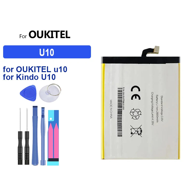 Battery for Oukitel U25 U20 U16 U15 U11 U7(pro Plus MAX) U22 U18 U10 C21 C18 C17 C15 C12 C11 C5 S70 Pro C25 C10 C8 C4 C2 S80 S77