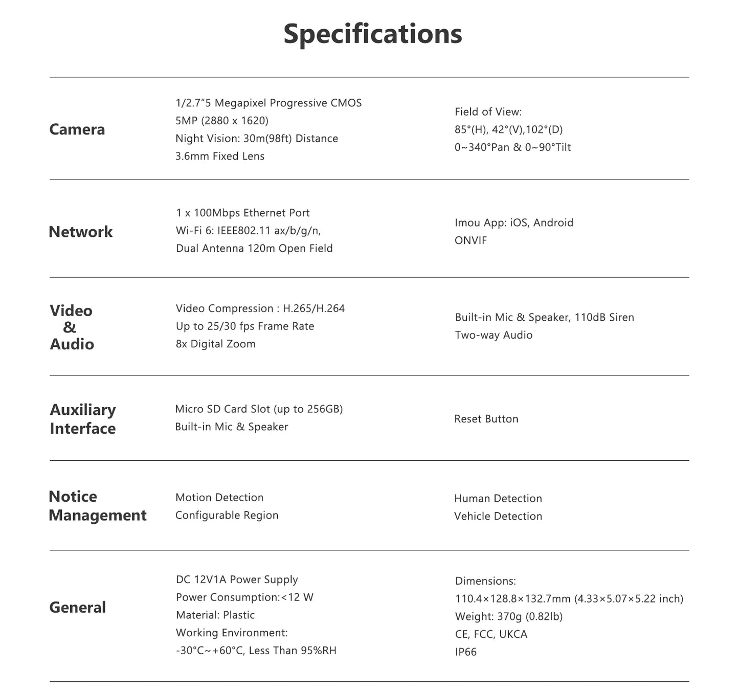 IMOU Cruiser 2 3/5MP Outdoor PTZ WiFi Camera IP66 Weatherproof Camera Two Way Talk Colorful Night Vision Human Vehicle Detection