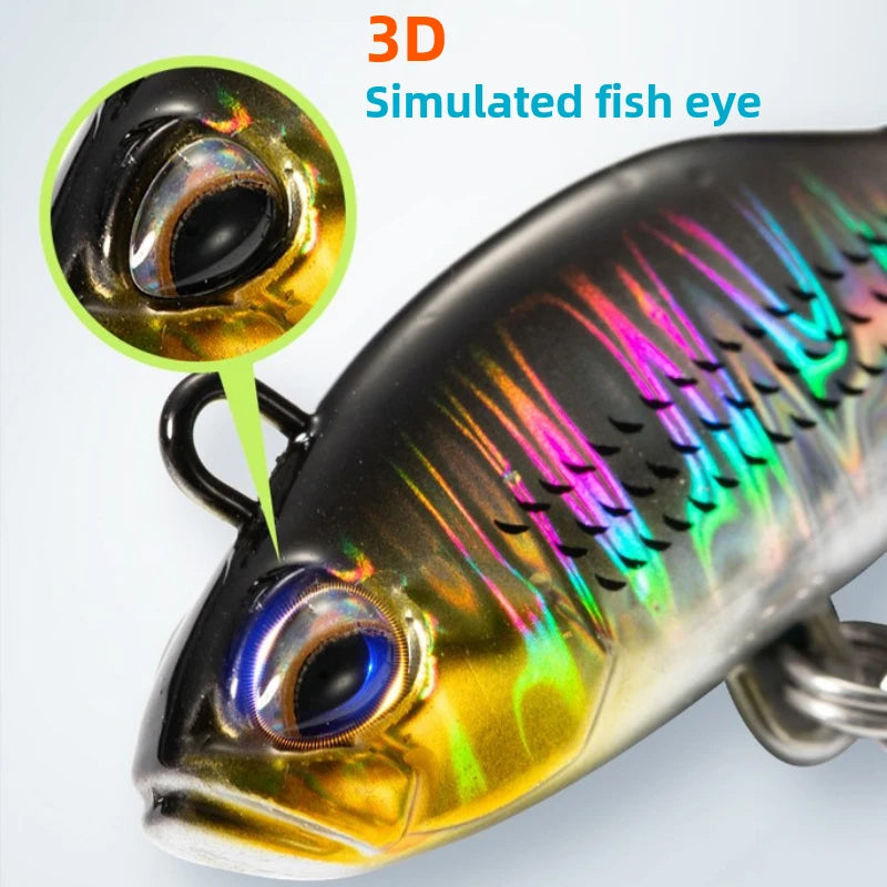 Realis Spin Vib Lure 12/16/19/23g Sinking Metal VIB Chatterbait Power Tail Vibration Sequins Duo Bait Trout Perch Fishing tackle