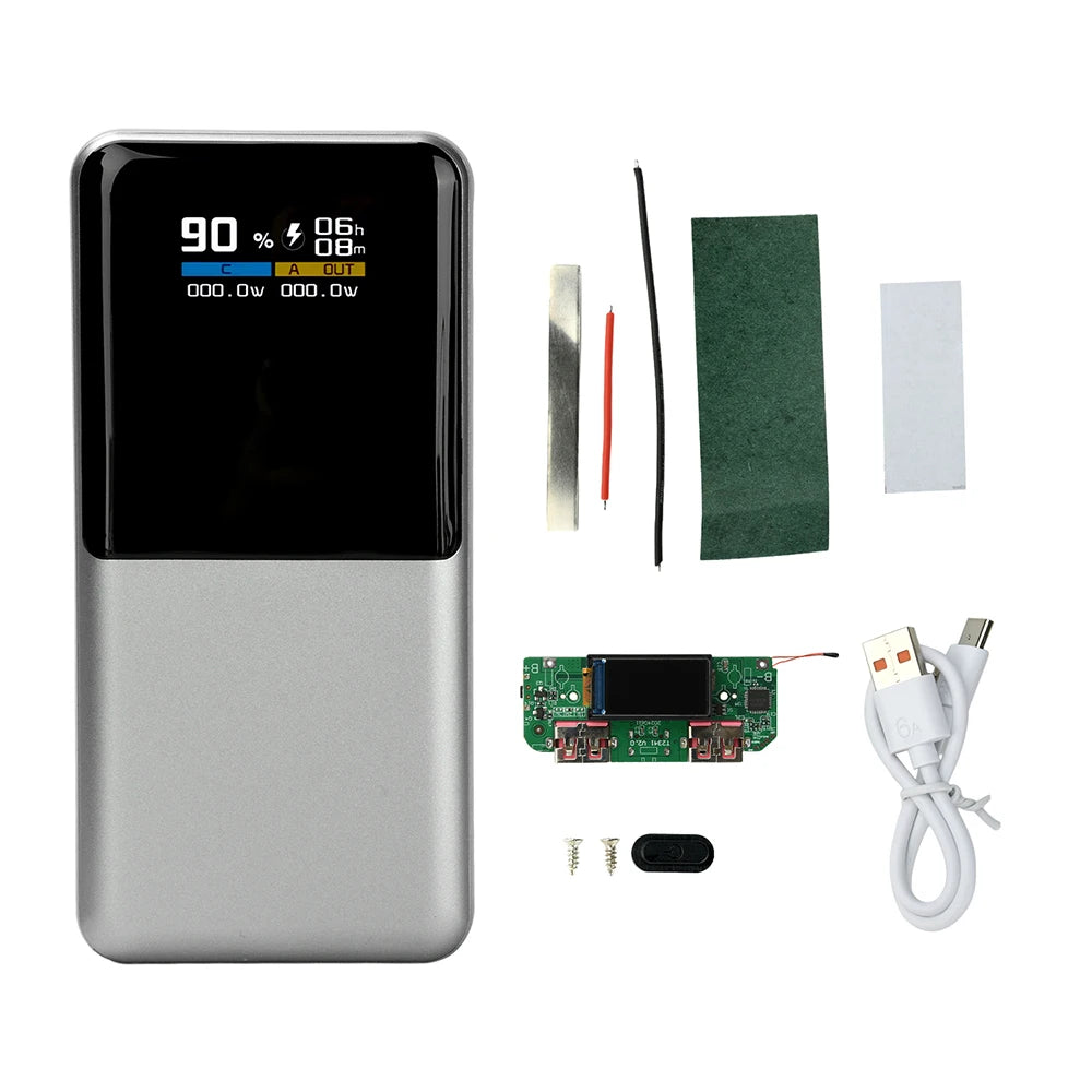 22.5W Fast Charging Module Power Bank DIY Kit TFT Color Screen LCD Display 3.7V Ternary Lithium Battery Supports PD/QC/SCP/VOOC