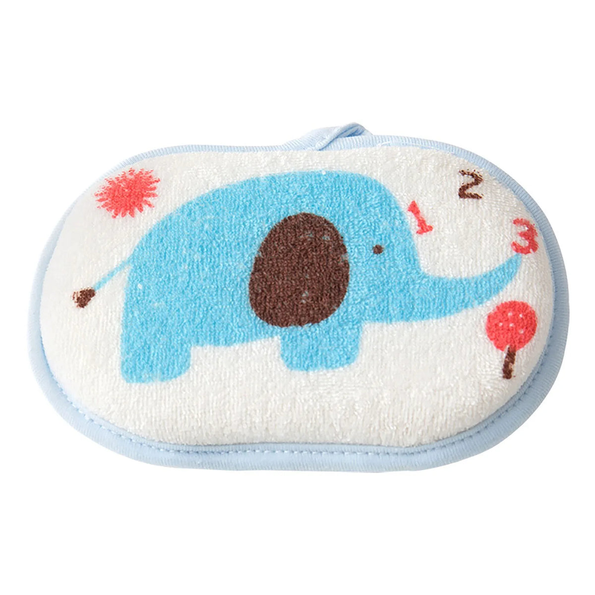Cute Print Kids Baby Shower Bath Sponge Rub Cartoon Elephant Body Wash Towel Infant Toddle Newborn Bath Brushes Soft Rub