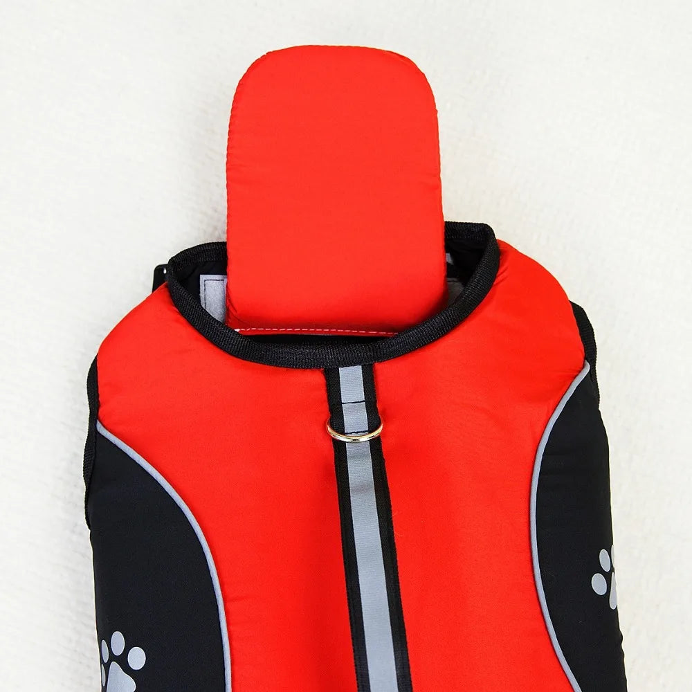 Pet Supplies Adjustable Pet Swimming Jacket High Flotation Reflective Dog Swimming Vest Breathable Pet Life Vest Swimming