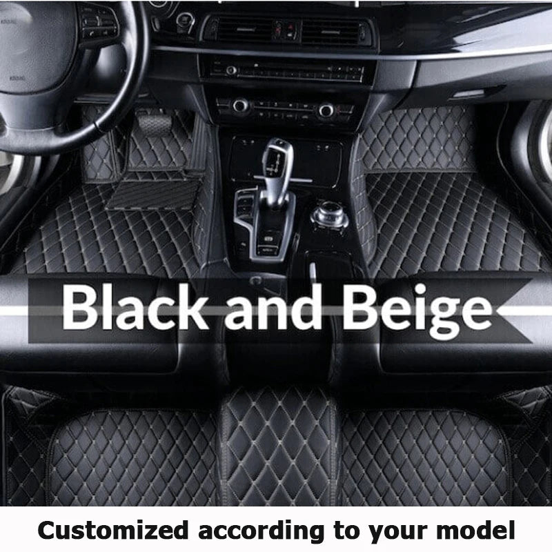 Car Floor Mats For VW Golf 4 MK4 1998 1999 2000 2001 2002 2003 car Accessories Leather Carpets Rugs Foot Pads