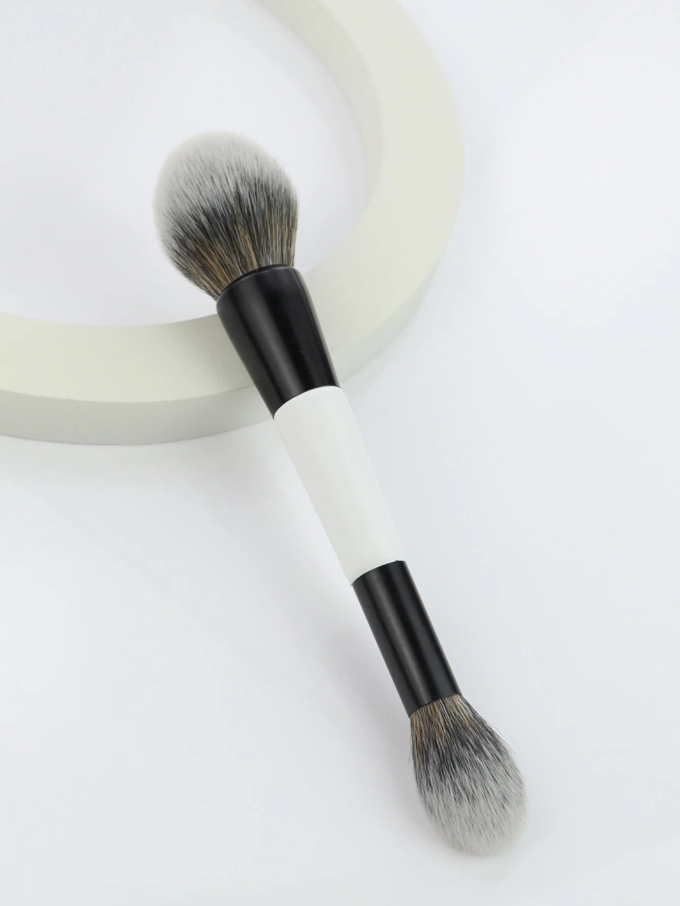 4Pcs Double Sided Makeup Brush Set For Foundation Contour Blending Highlight Powder Blush Applicator