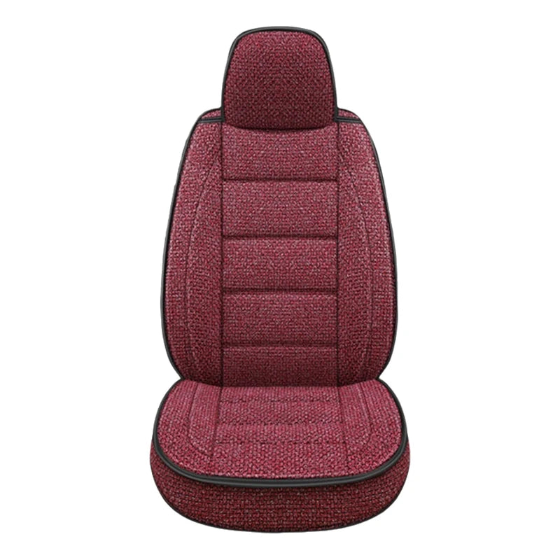 New Universal Car Seat Cover Linen Breathable Anti Slip All Inclusive Car Front Seat Cushion Men's Auto Interior Accessories2025