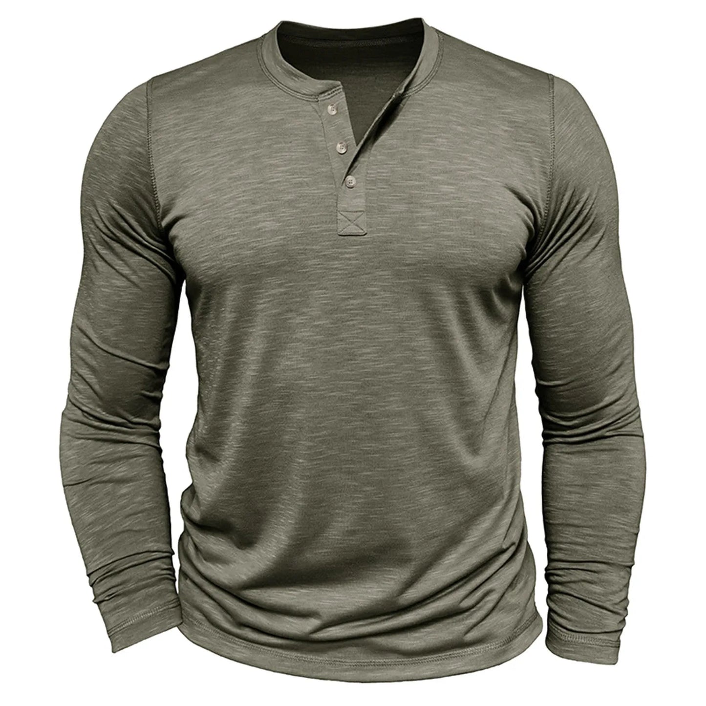 Mens Slub Cotton Open Leg Shirt Breathable Long Sleeve Mens Tshirt Top  Half Button Lightweight Large Shirts For Men