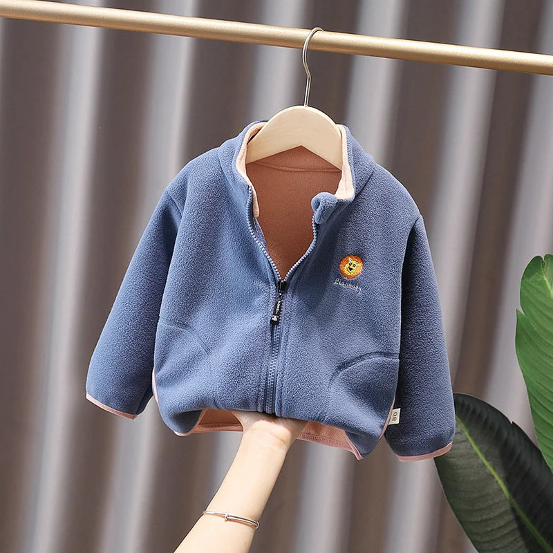 New Autumn Winter Baby Girls Clothes Boys Clothing Children Jacket Toddler Casual Thickened Costume Infant Coat Kids Sportswear