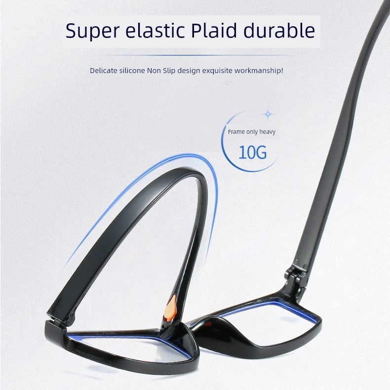 Middle-Aged and Elderly Reading Glasses Men's Dual-Use Anti-Blue Light Multi-Focus Smart Zoom Multi-Function Presbyopic Glasses Ladies