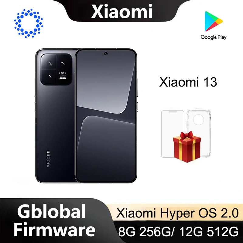 Global Firmware Xiaomi 13 5G Version Smartphone HyperOS 2.0 Blue celular IP68 full screen unlocked phone used phones no charger