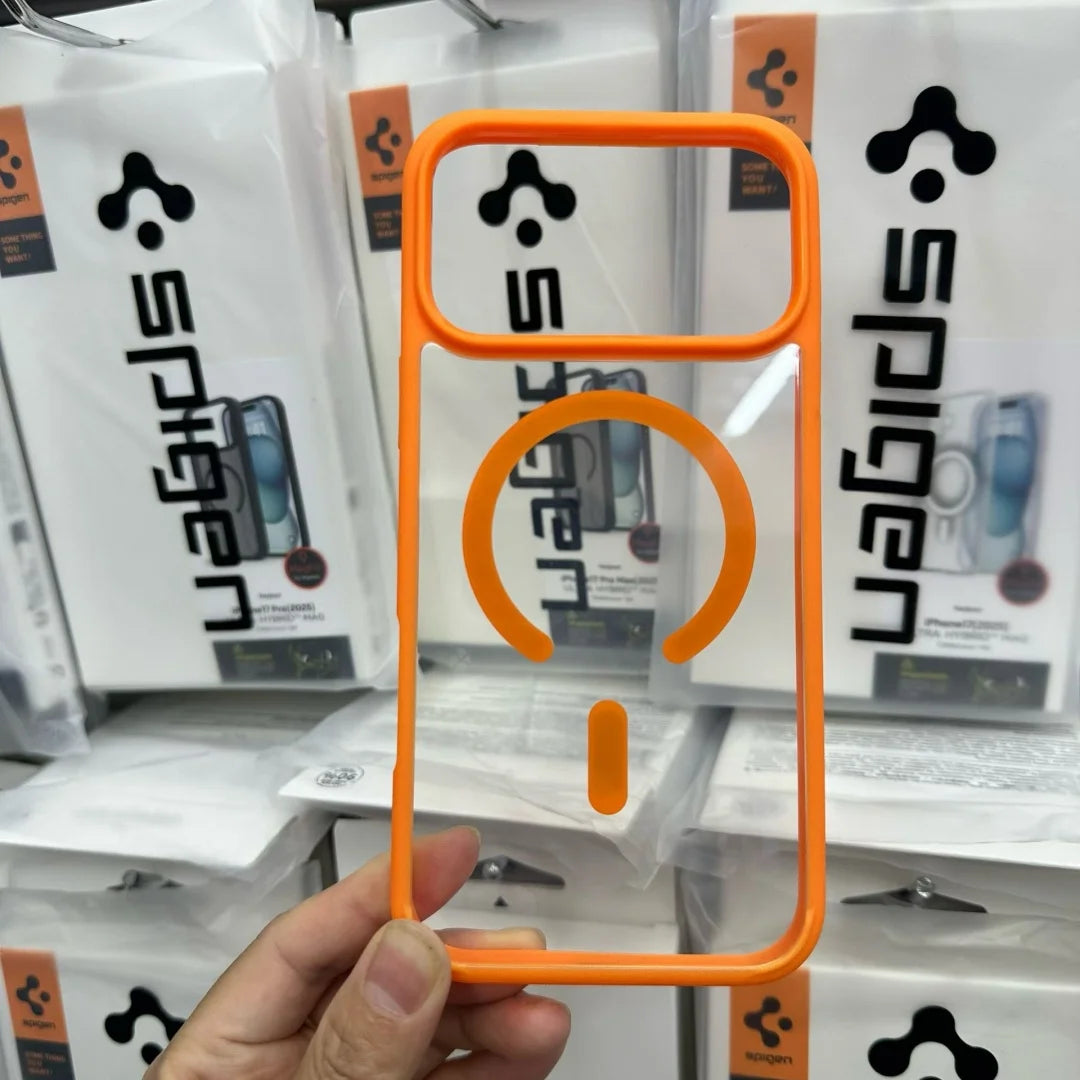 Spigen Ultra Hybrid Magnetic Transparent Case For iphone 17 16 15 14 13 12 18 Pro Max 16Plus For Magsafe Wireless Charging Cover