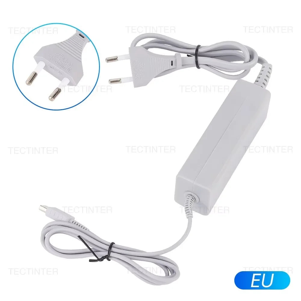 EU Plug AC Adapter Charger for Wii U Console Power Supply Cord Compatible With Nintendo Wii U Remote Controller Wall Charger