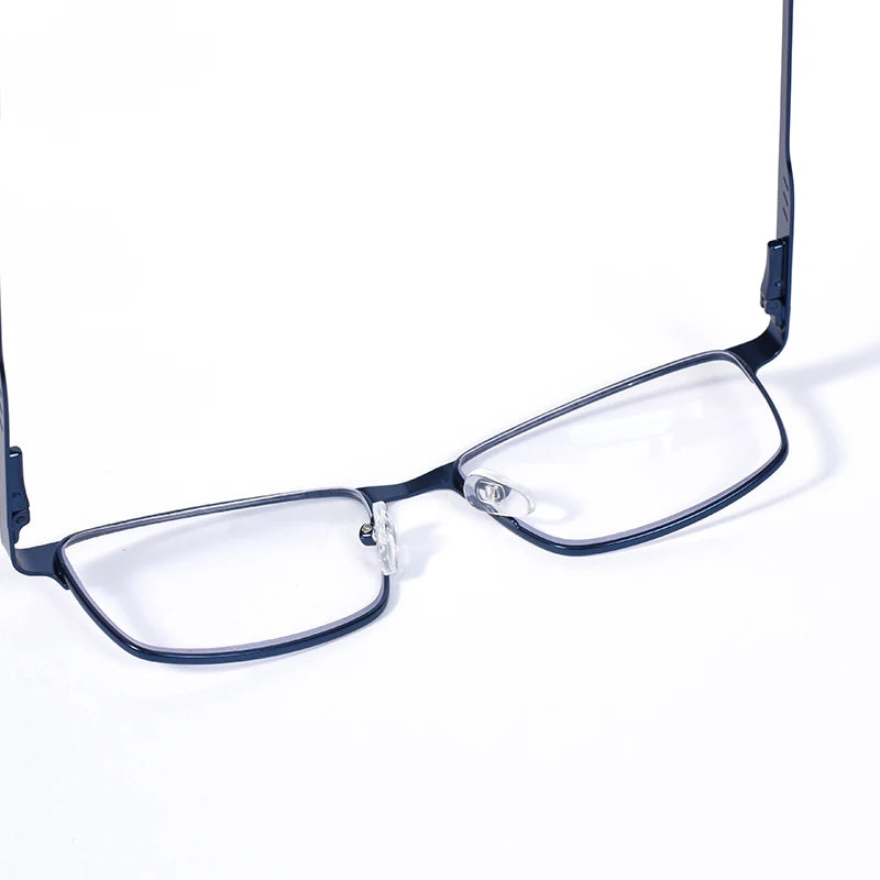 2025 NEW Men Blue light blocking Reading Glasses for Men Metal Full Frame Readers Magnifier Presbyopia Lens Eyewear +75+100+125