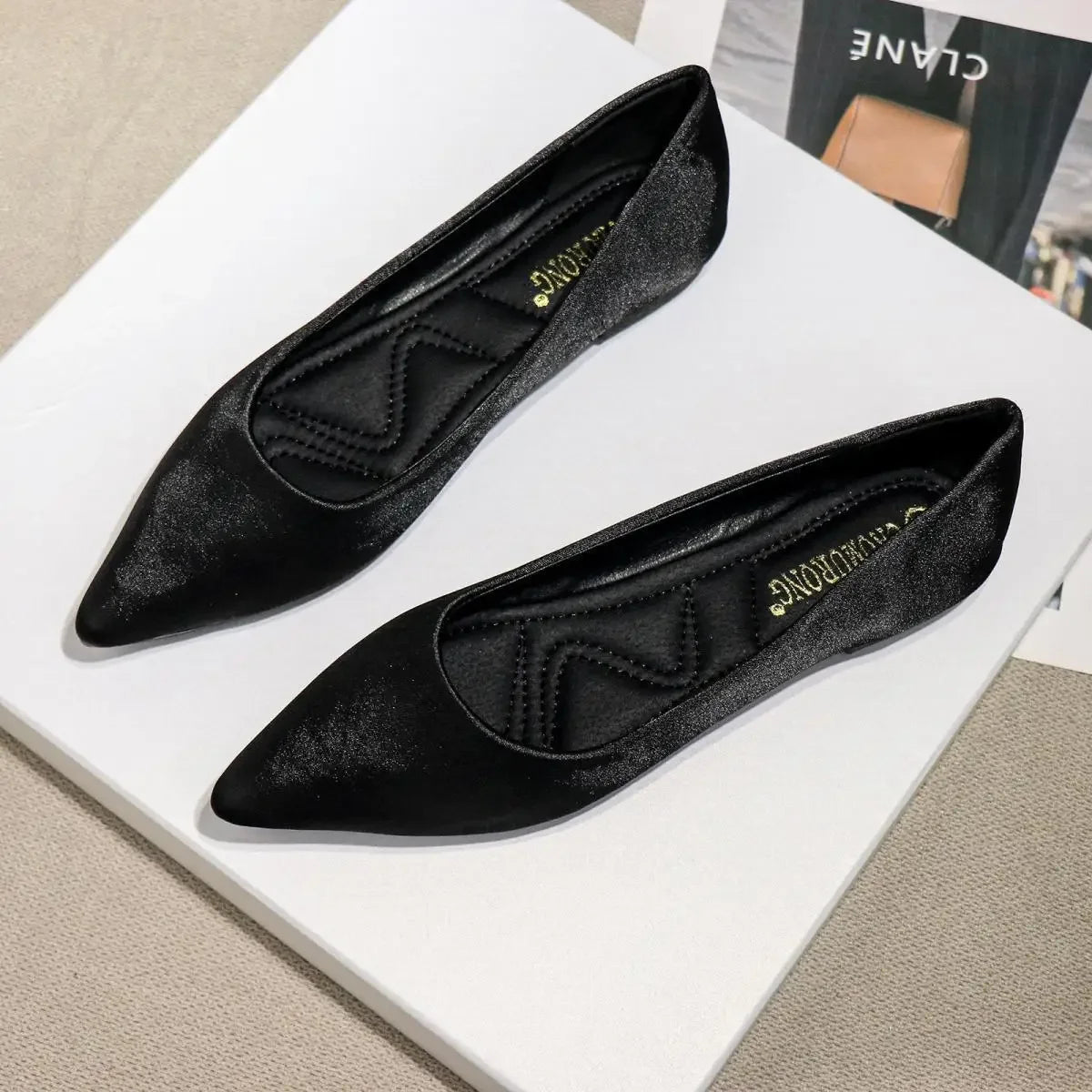 Ladies Footwear Low Heel Elegant Office Non Slip Women's Flat Shoes Casual Summer 2025 Comfortable Young Social 2025 New In