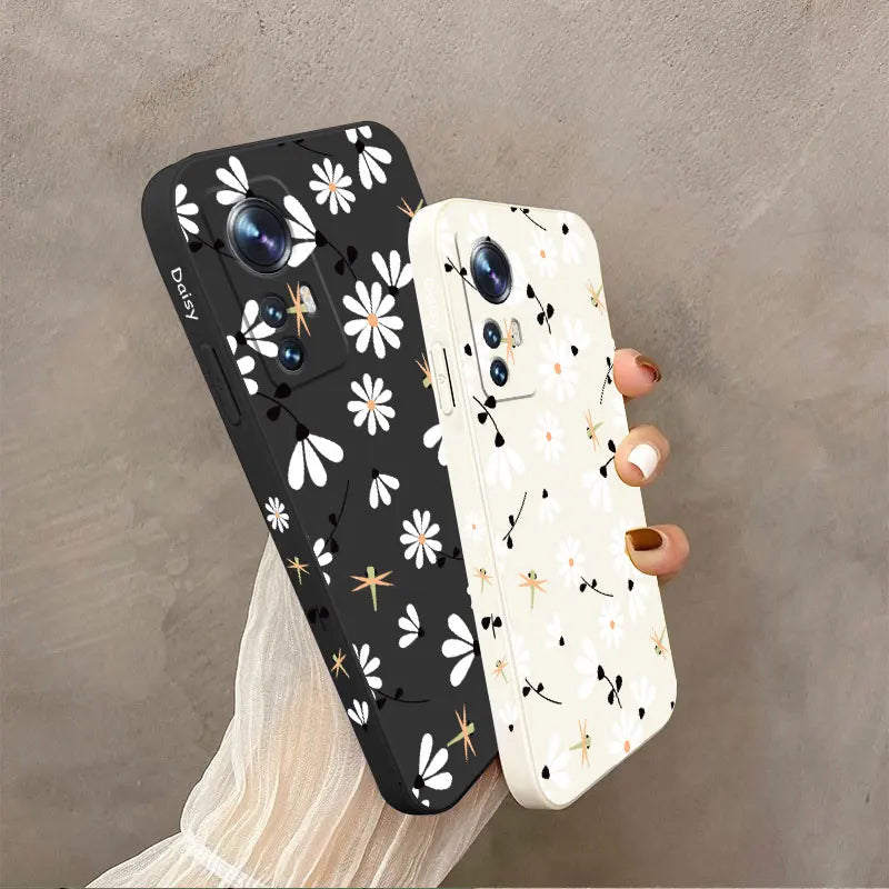 Daisies Fly Phone Case For Xiaomi Mi 13 12 12T 12S 11 11T Ultra 10 10T 9 9T 9SE 8 Pro Lite 5G Liquid Silicone Cover