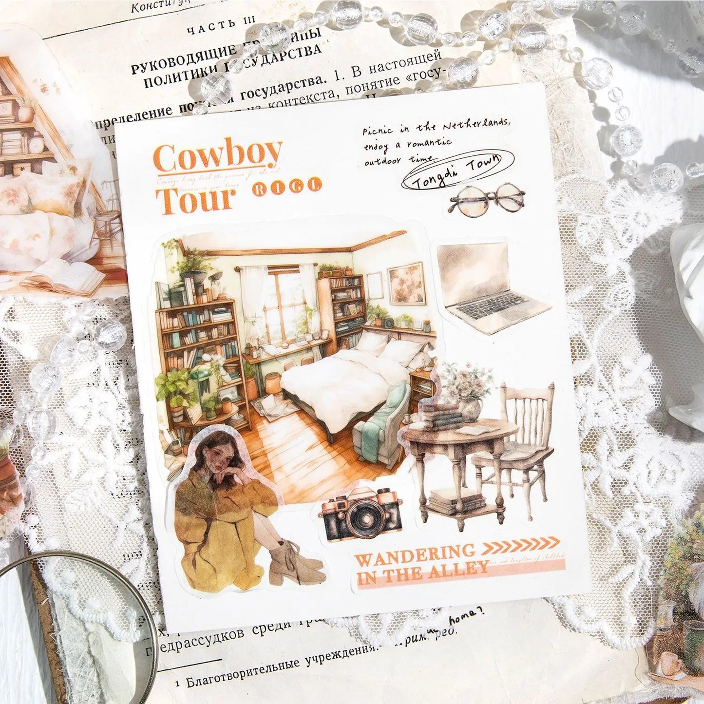 20pcs/lot Kawaii Stationery Stickers everyday household chores sticker pack DIY Craft Scrapbooking Album Junk Journal