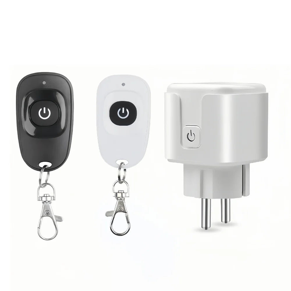 433mhz Socket Wireless Remote Control Switch Plug 110V 220V 15A EU FR On/Off Used for Light and Household Appliances 50meters