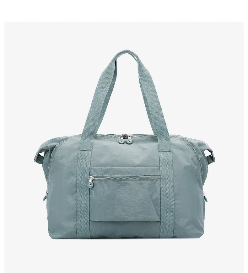 Women Lightweight Large-Capacity Travel Bag Handbags Female Nylon Shoulder Beach Bag Girl Top-handle Casual Tote Purse