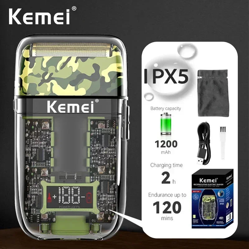 Kemei Hair Clippers Kit or Blade Rechargeable Electric Hair Trimmer Barber Professional Shaver for Men KM-1926 KM-1928 KM-TX7