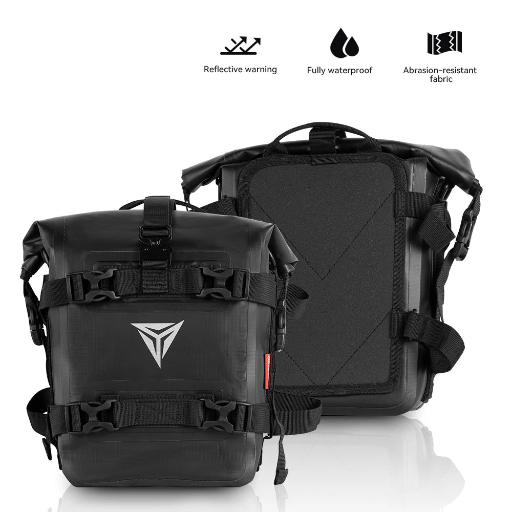 Outdoor Tank Side Bag Motorcycle Saddle Bag Tool Pack Crash Bar Bag Waterproof Moto Bumper Dry Bag 8L Large Capacity For 1250 GS