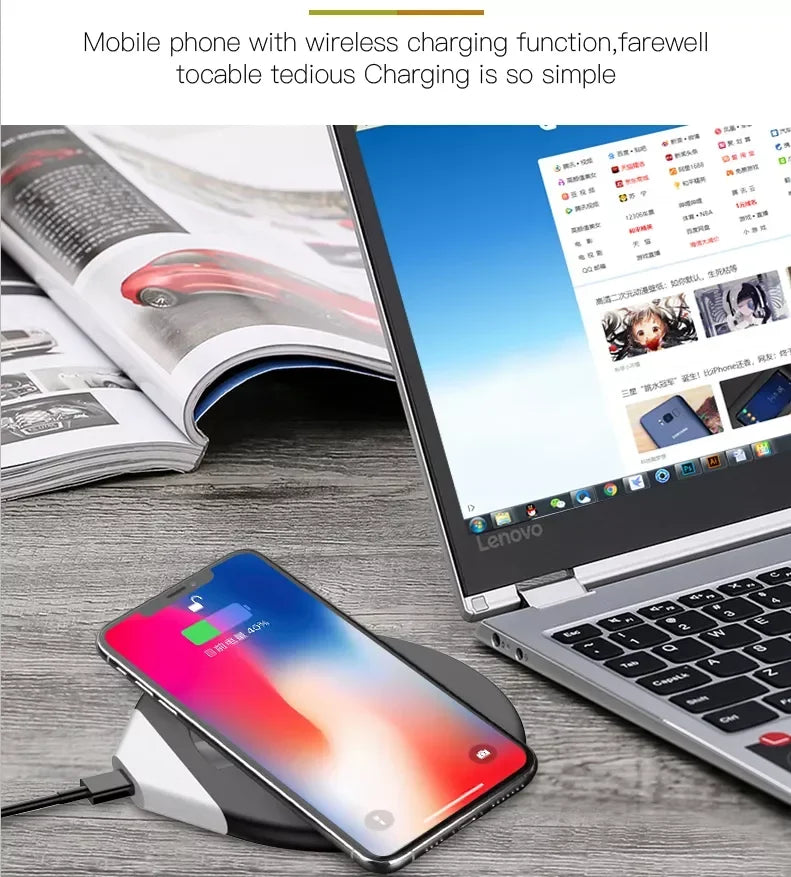 Smart Mug Warmer Wireless Heated Coffee Cup 55℃ Thermostatic Mug with phone Wireless Charger For Home Office Desk Gift