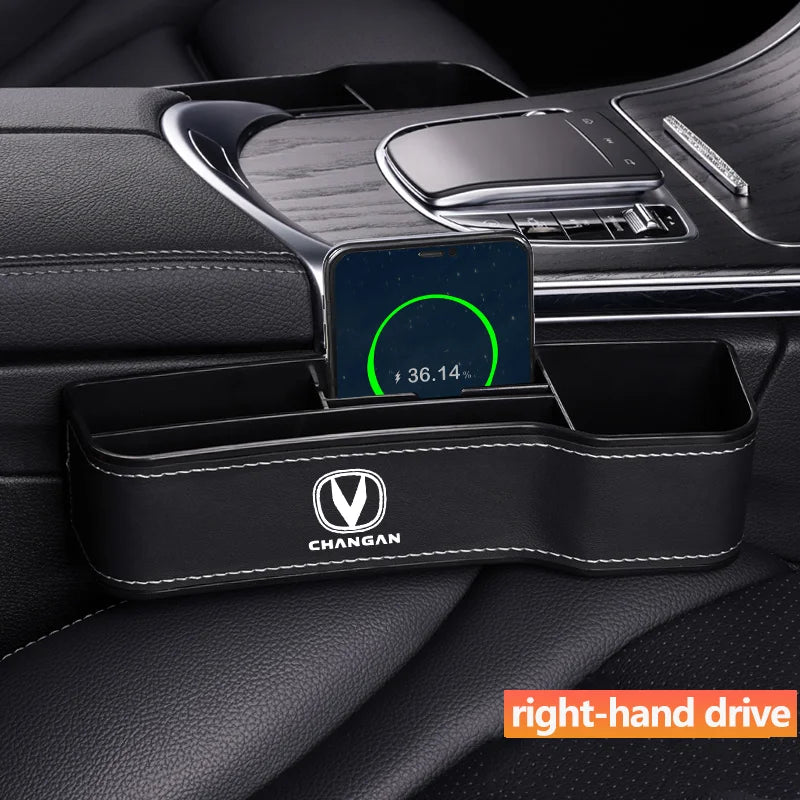 Car Leather Seat Gap Storage Box For changan CS75 PLUS CS95 CS35 alsvin CS15 CS55 Eado changan Car Organizer