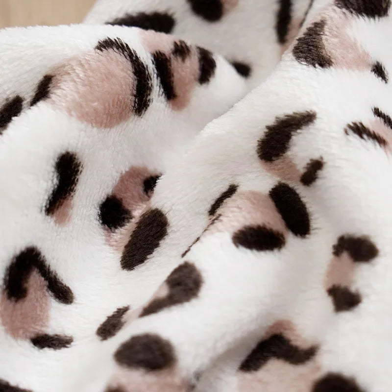 Autumn and Winter Comfortable Warmth white leopard Romper Onesie Newborn Knitted Newborn Baby Boy Newborn Baby Girl Toddler cool